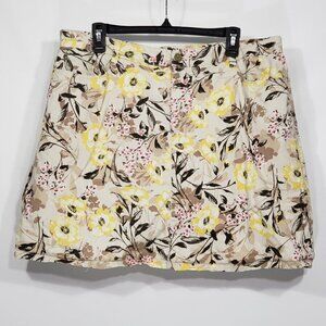 Croft & Barrow  Stretch  Floral Skort Plus Size 18